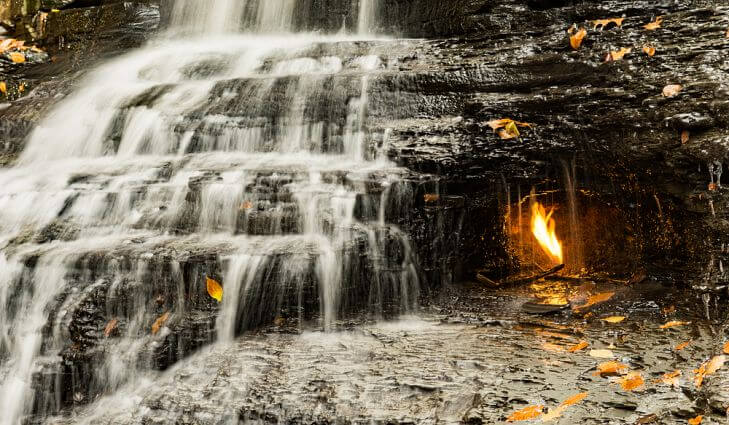 Eternal Flame Falls - Unique places